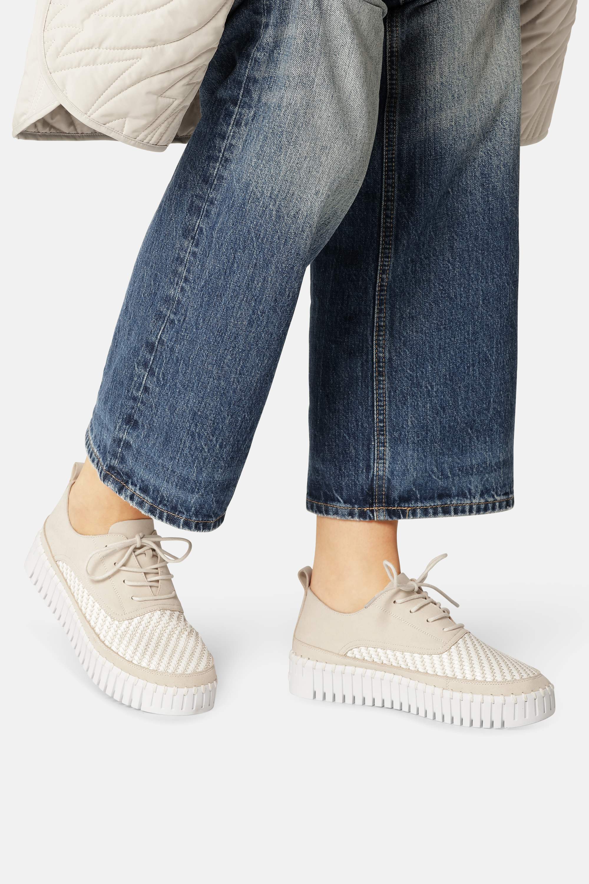 Tulip Slipper Mit Schnürung - Kit White